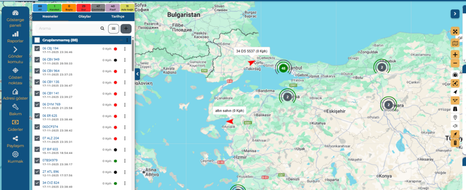 Sistem 1 Panel Ekranı